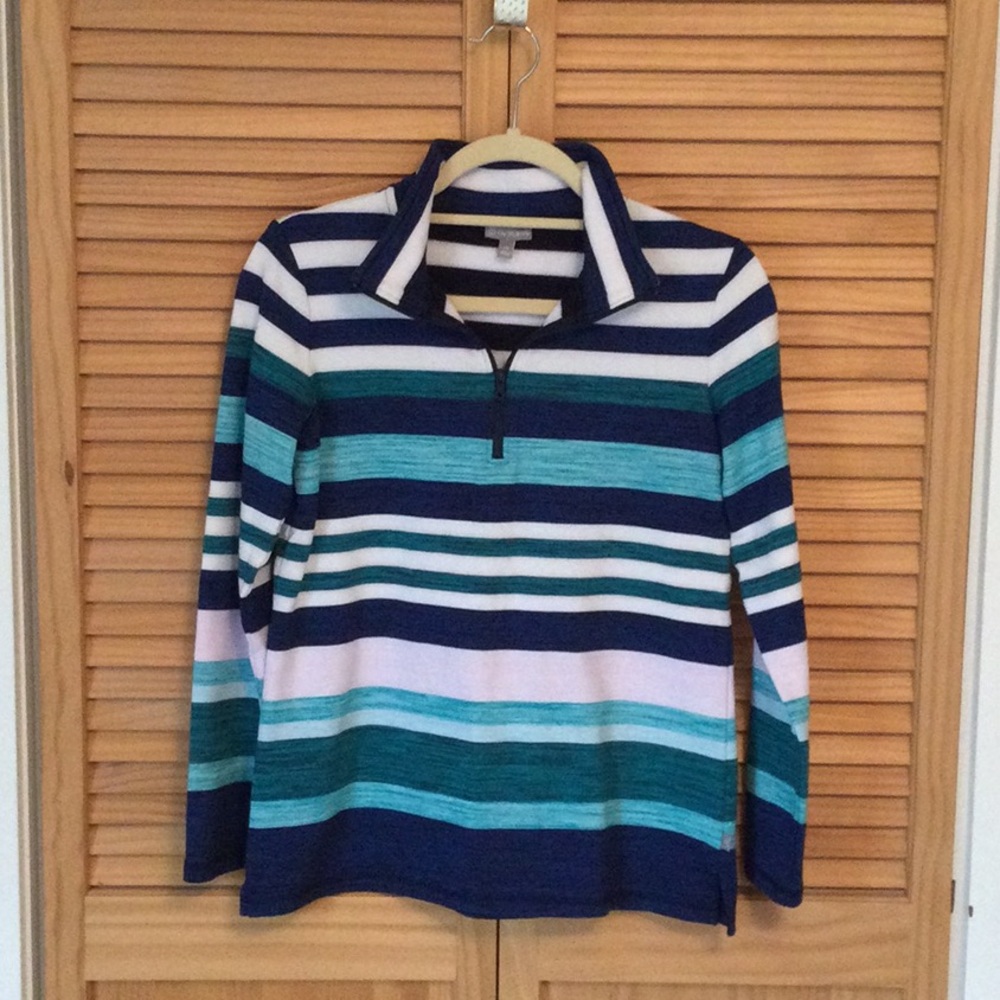 Talbots Multicolor Striped Tunic Top